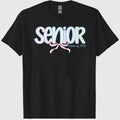 2026 Senior Shirt Floral Senior 2026 Gift Class of 2026 Senior Shirt Preppy Bow 2026 Senior Coquette Shirt Back to School Tee