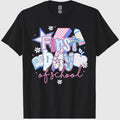 First Day of School, Preppy Back to School T-Shirt, Coquette Teacher Sublimation, Retro Girly Pencil Apple Book, Crew Neck, Cotton Relaxed Unisex Fit Casual Short Sleeve Tee