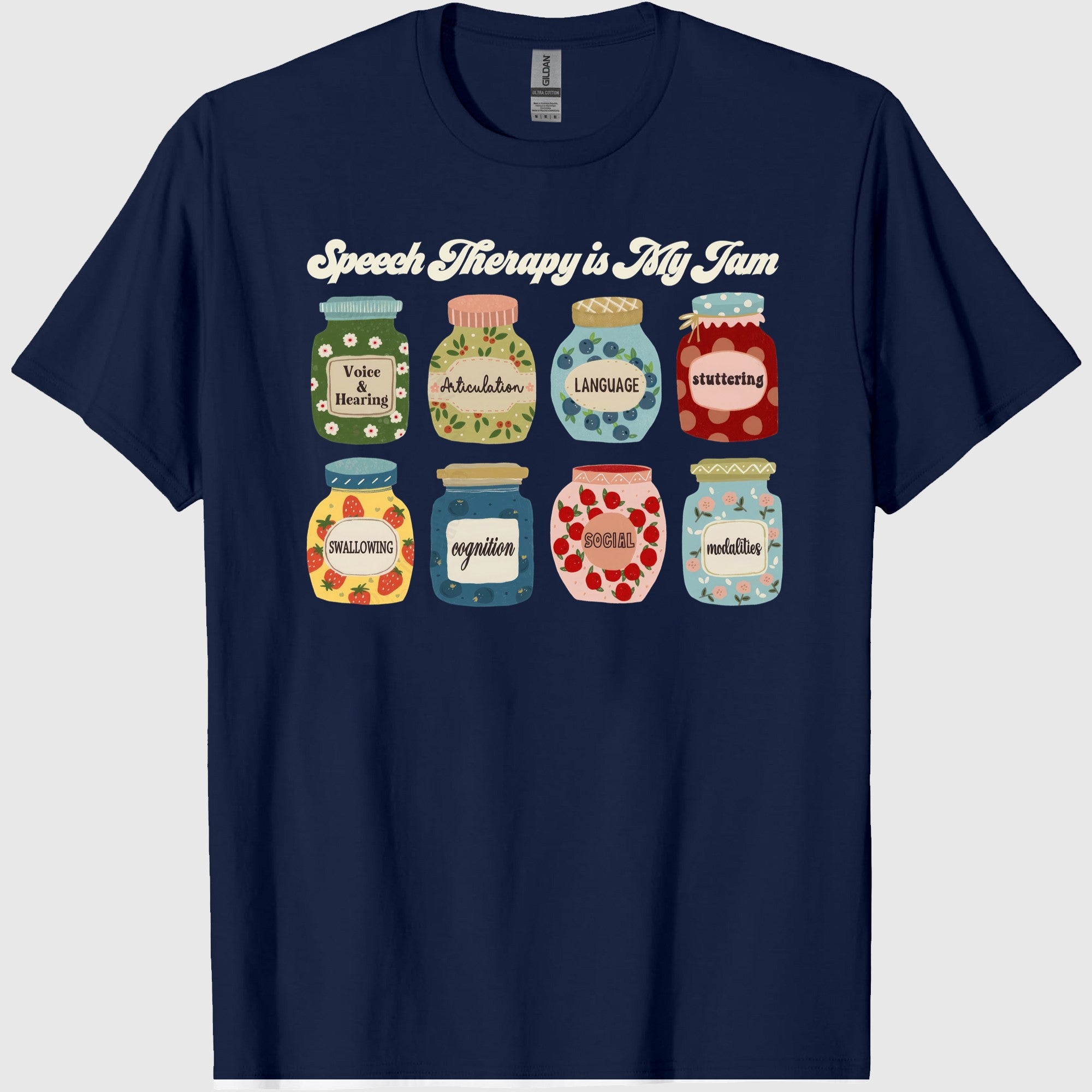 Speech Language Pathologist Shirt SLP Tee Funny Women_s Graphic T-Shirt Vintage Letter Print Casual Unisex Back to School Tee (2)