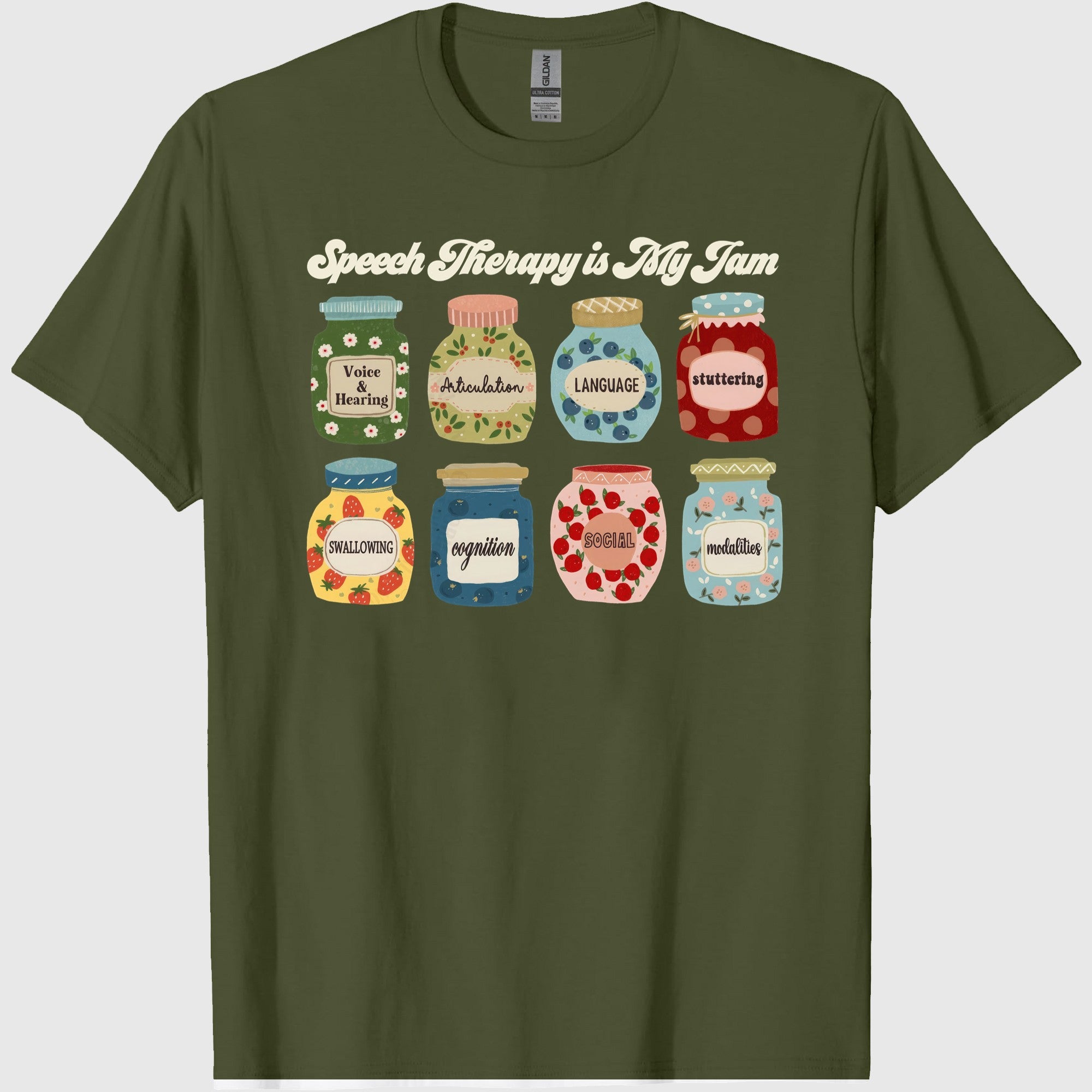 Speech Language Pathologist Shirt SLP Tee Funny Women_s Graphic T-Shirt Vintage Letter Print Casual Unisex Back to School Tee (2)